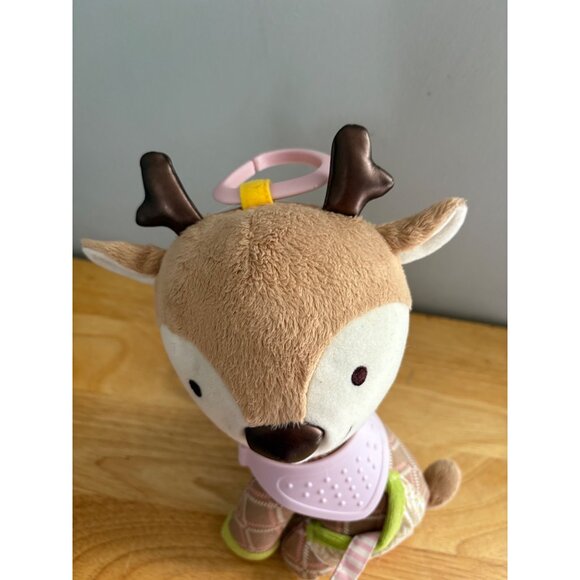 Skip Hop Plush Deer Fawn Baby Teether Toy With Rattle & Soft Textured Teething - Picture 7 of 13
